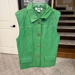 Lisa International Vibrant Green Vest